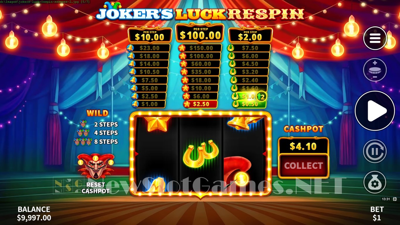 Jokers Luck Respin Slot Demo Image
