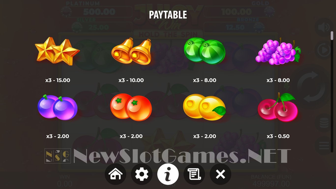 Juicy Win Hold The Spin Slot Slot Image in Demo - pic. 4