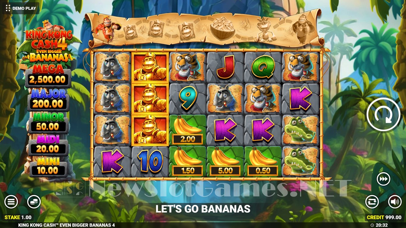 King Kong Cash Even Bigger Bananas 4 Slot Slot Image in Demo - pic. 2