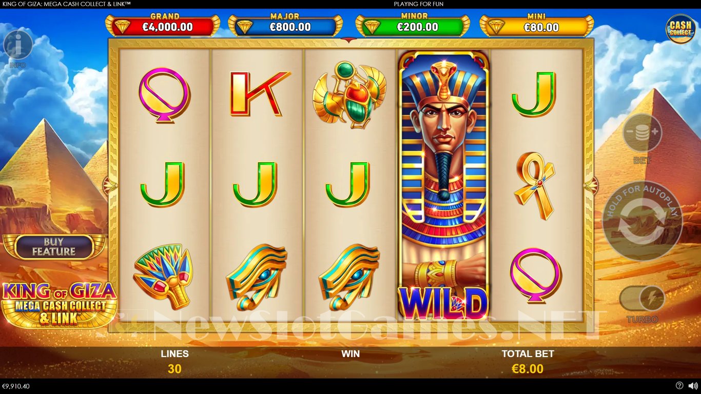 King of Giza Mega Cash Collect & Link Slot Slot Image in Demo - pic. 2