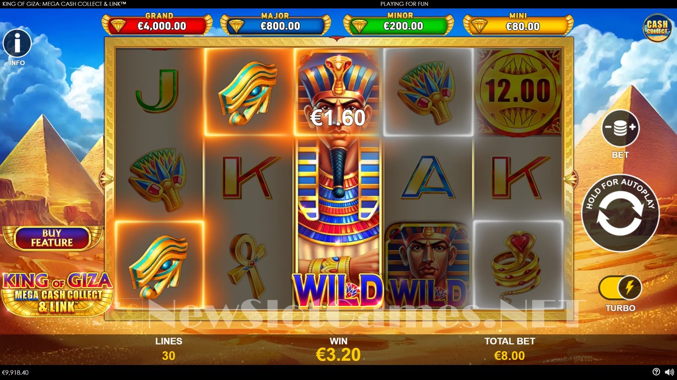 King of Giza Mega Cash Collect & Link Slot Slot Image in Demo - pic. 4