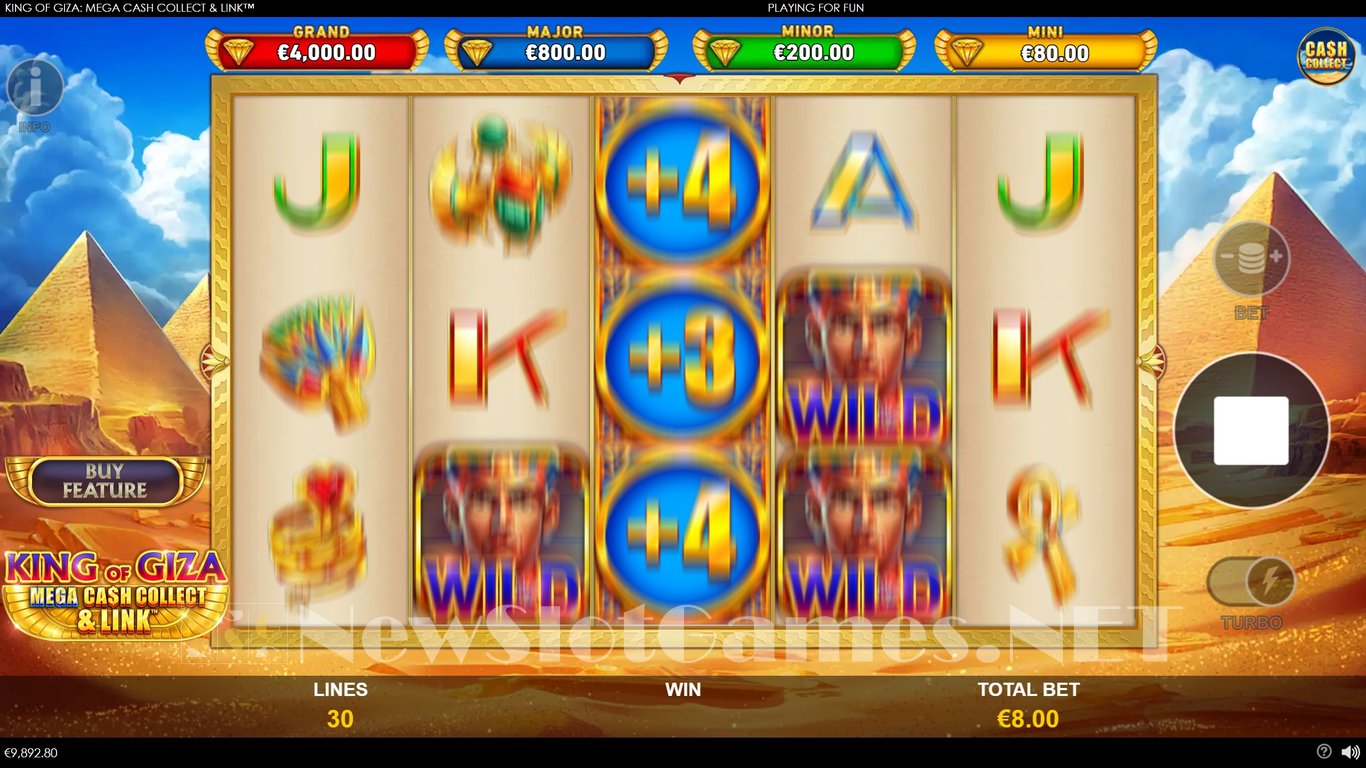 King of Giza Mega Cash Collect & Link Slot Slot Image in Demo - pic. 5