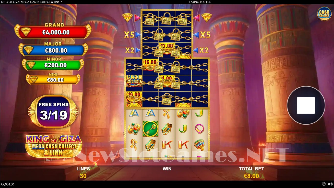King of Giza Mega Cash Collect & Link Slot Slot Image in Demo - pic. 9