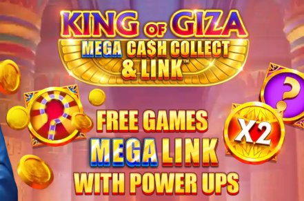 King of Giza Mega Cash Collect & Link Slot Logo