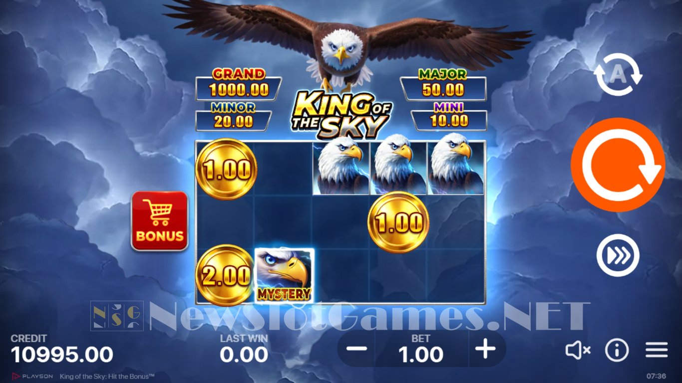 King of the Sky Hit the Bonus Slot Slot Image in Demo - pic. 3