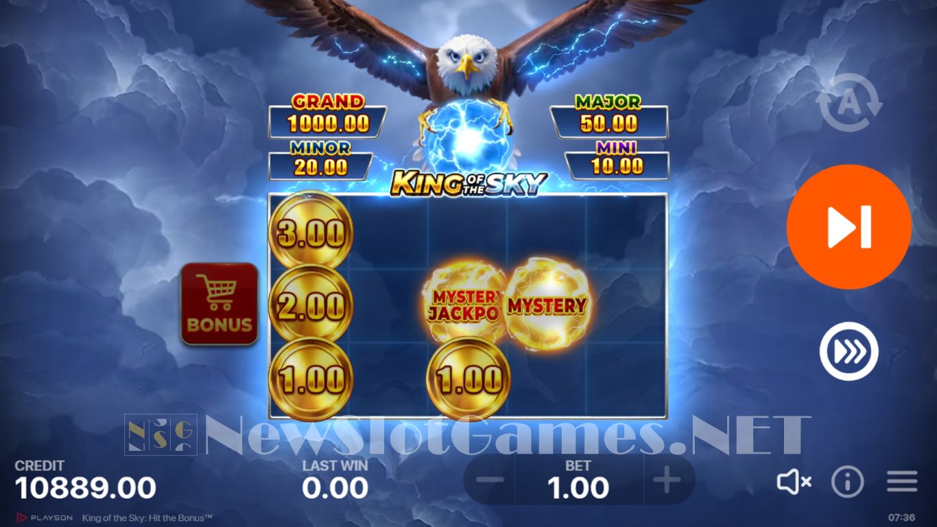King of the Sky Hit the Bonus Slot Slot Image in Demo - pic. 5