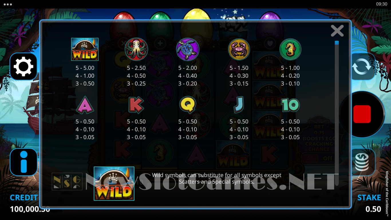 Kingfisher of the Caribbean Slot Slot Image in Demo - pic. 9