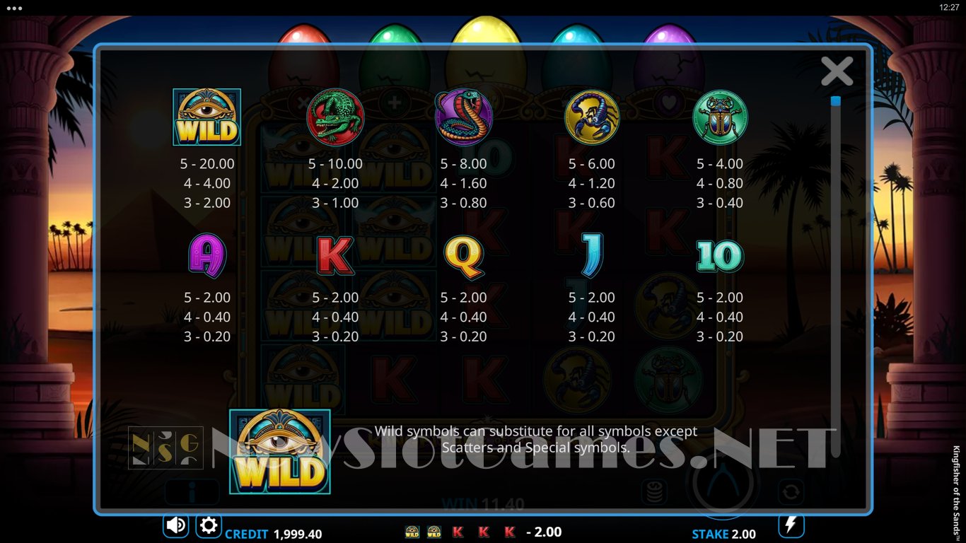 Kingfisher of the Sands Slot Slot Image in Demo - pic. 6