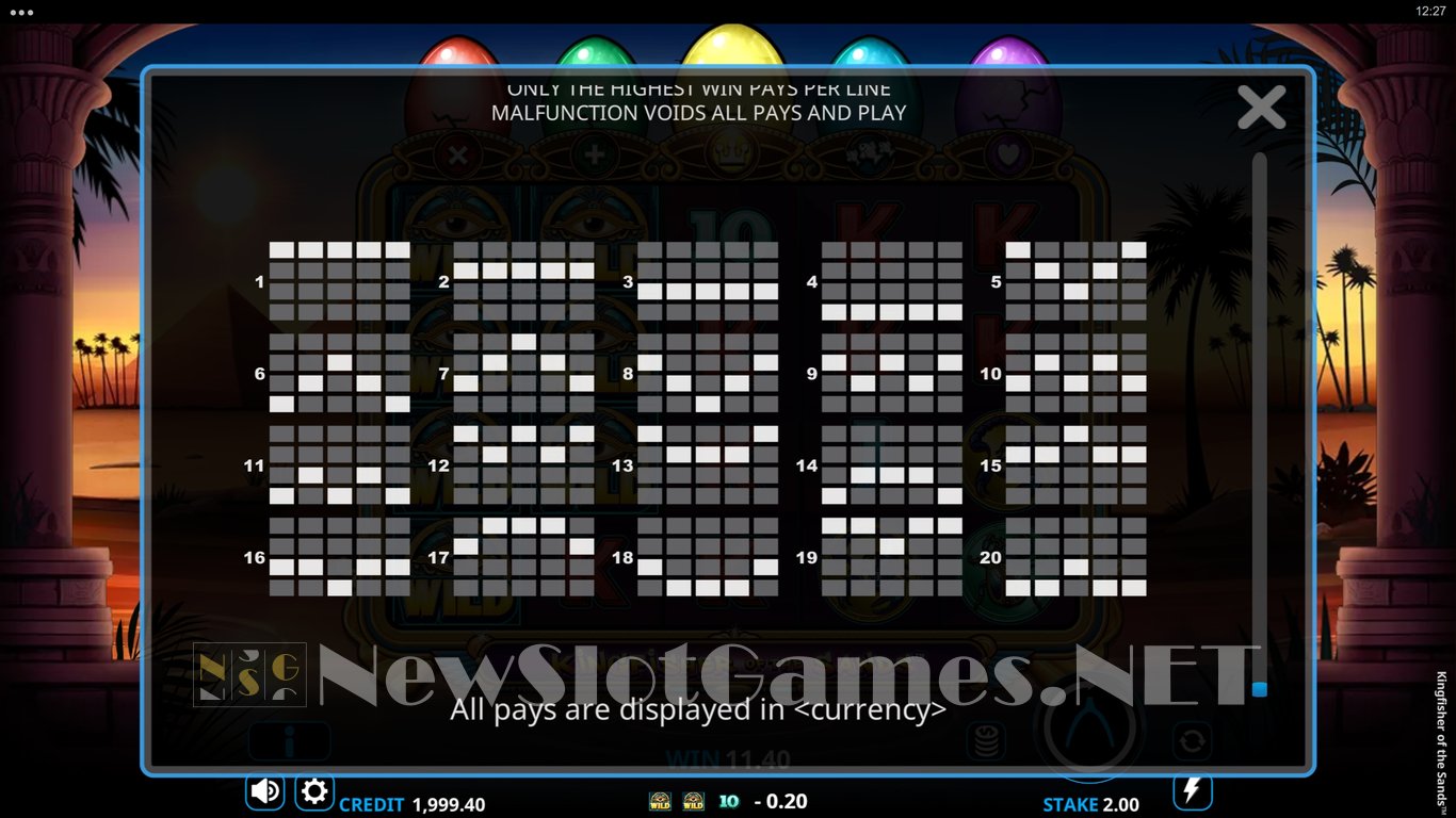 Kingfisher of the Sands Slot Slot Image in Demo - pic. 8