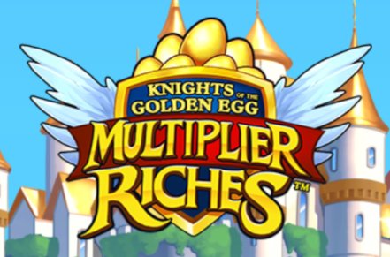Knights of the Golden Egg Multiplier Riches Slot Logo