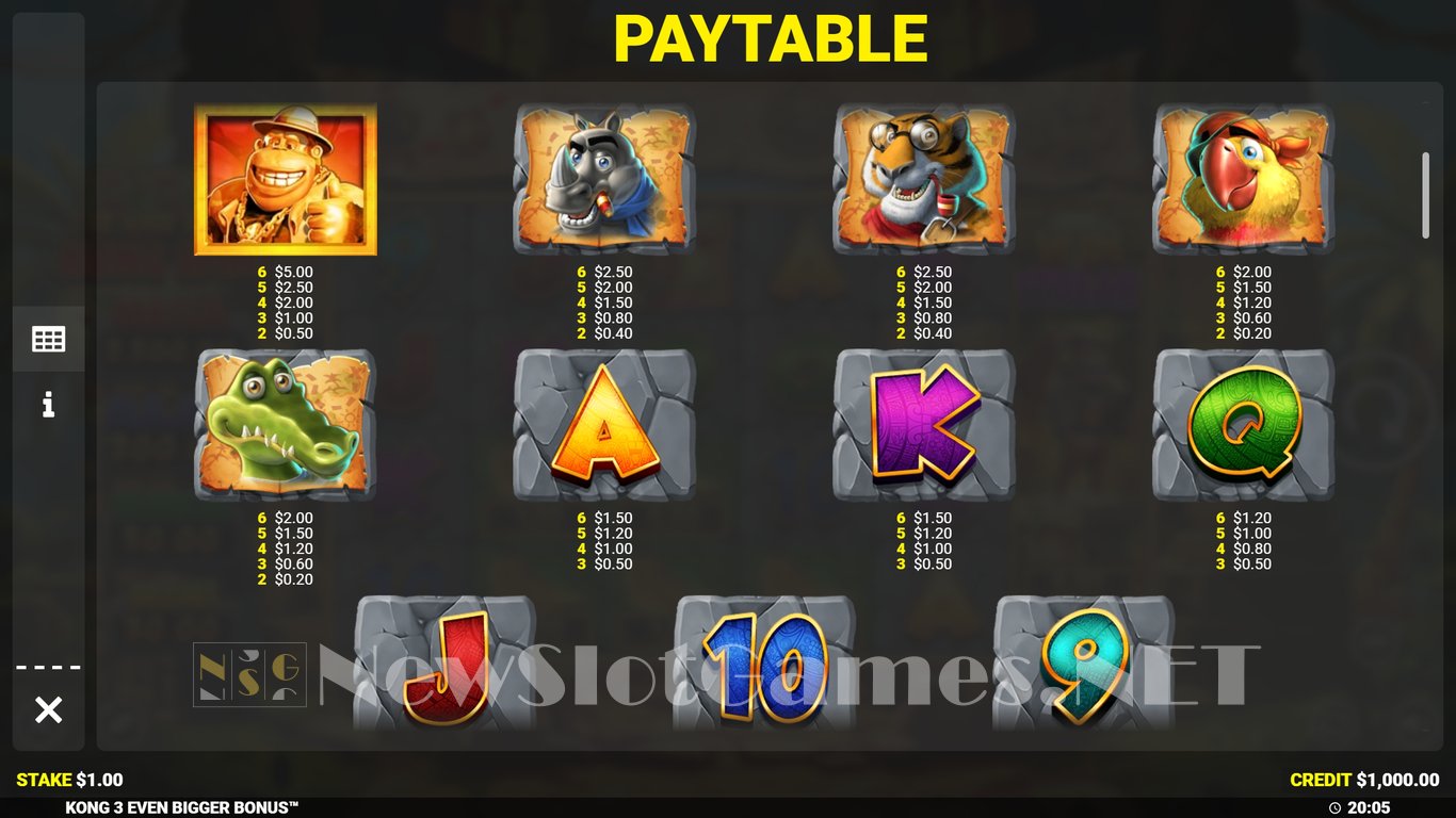Kong 3 Even Bigger Bonus Slot Slot Image in Demo - pic. 11