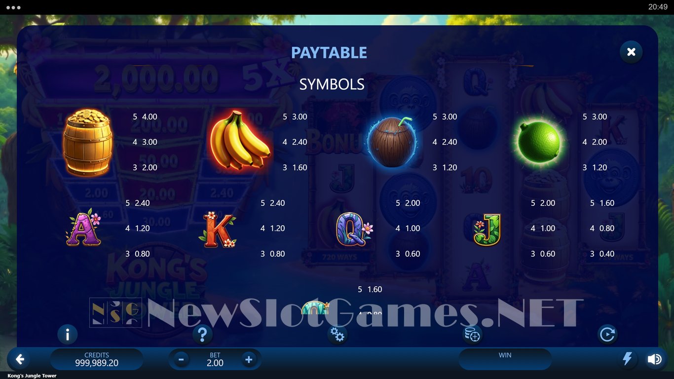 Kongs Jungle Tower Slot Slot Image in Demo - pic. 5
