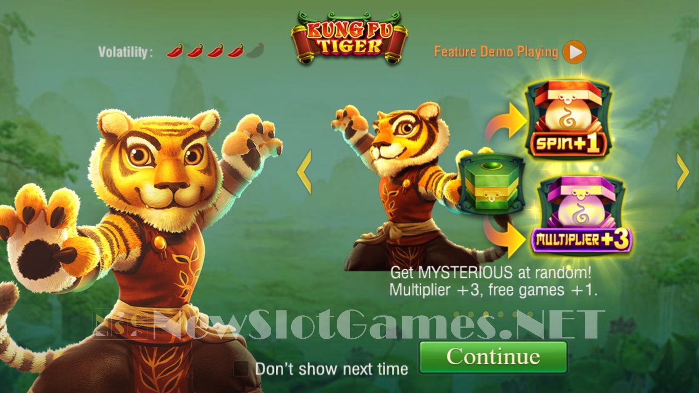 Kung Fu Tiger Slot Demo Image