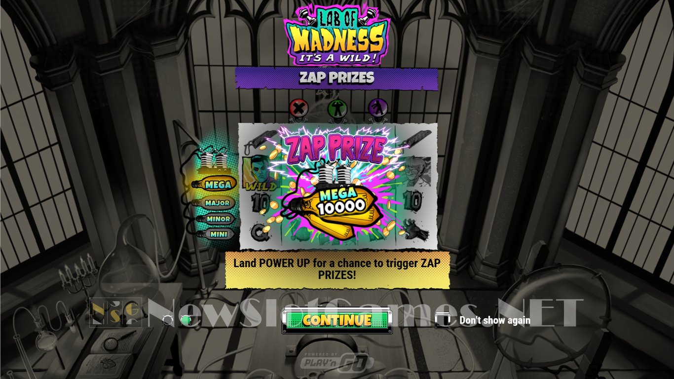 Lab of Madness Its A Wild! Slot Demo Image