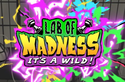 Lab of Madness Its A Wild! Slot Logo