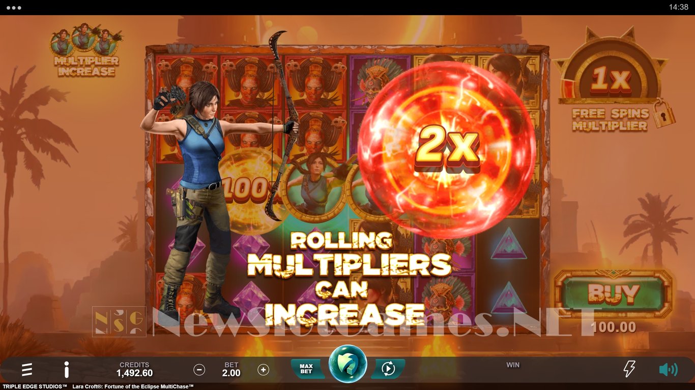 Lara Croft Fortune of the Eclipse MultiChase Slot Demo Image