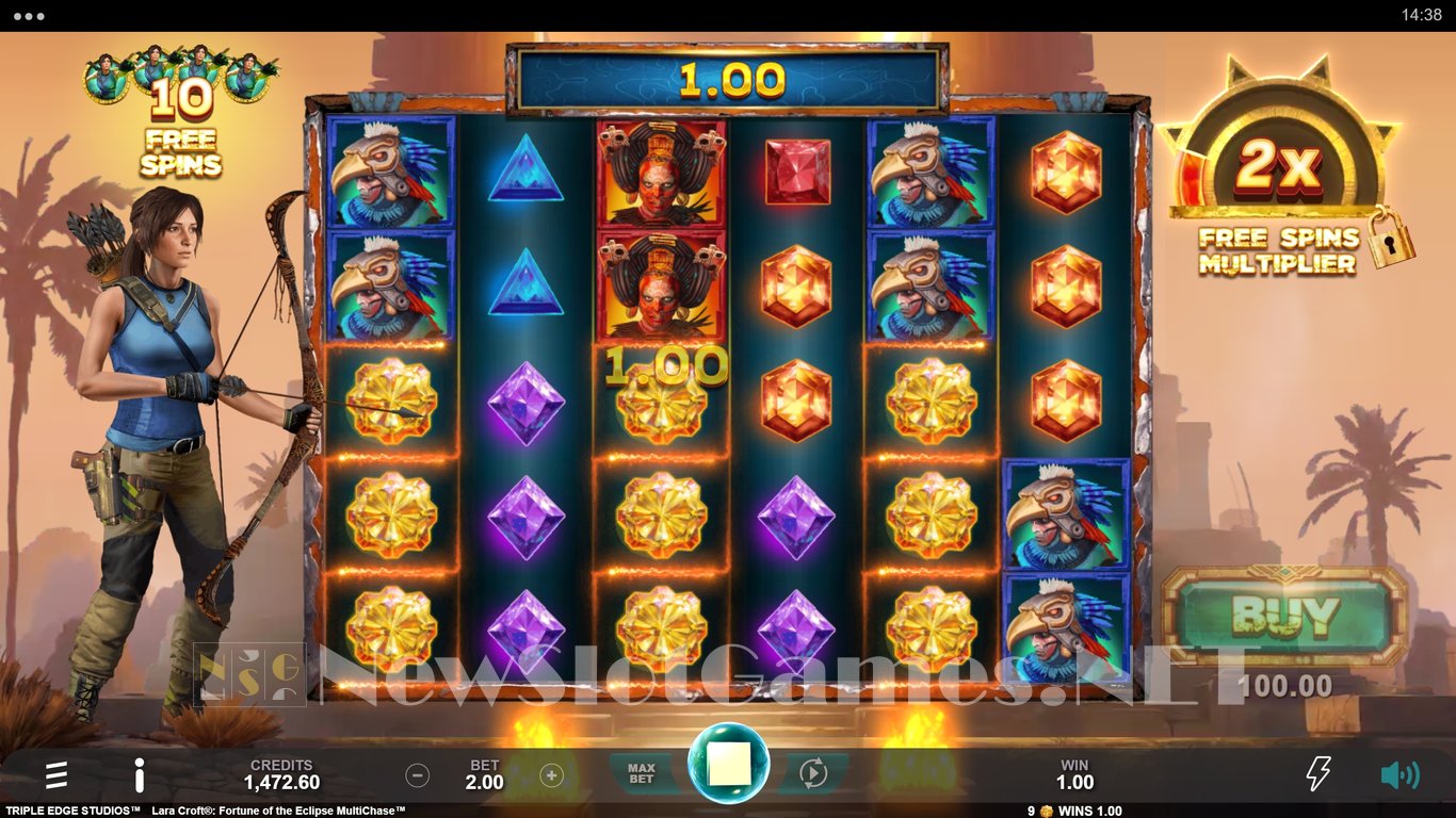 Lara Croft Fortune of the Eclipse MultiChase Slot Slot Image in Demo - pic. 5