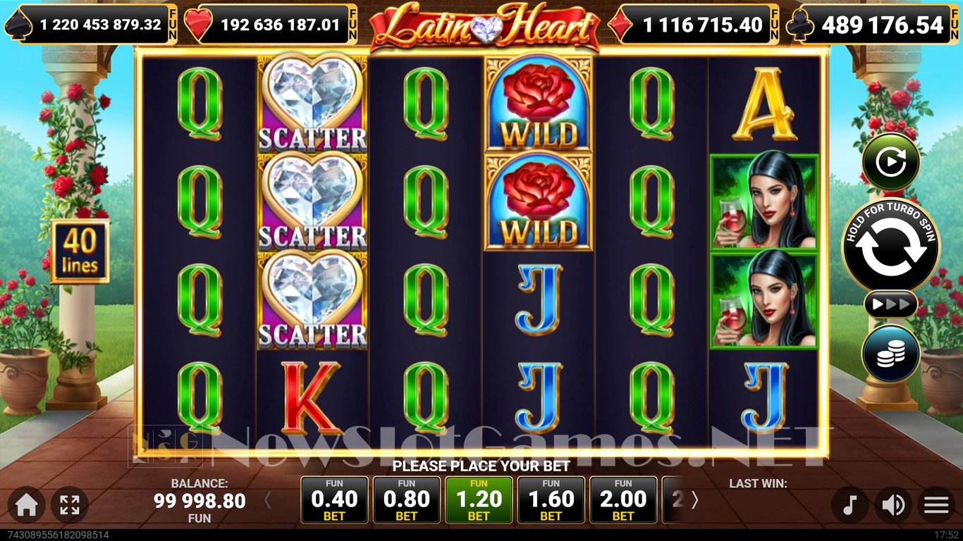Latin Heart Slot Demo Image