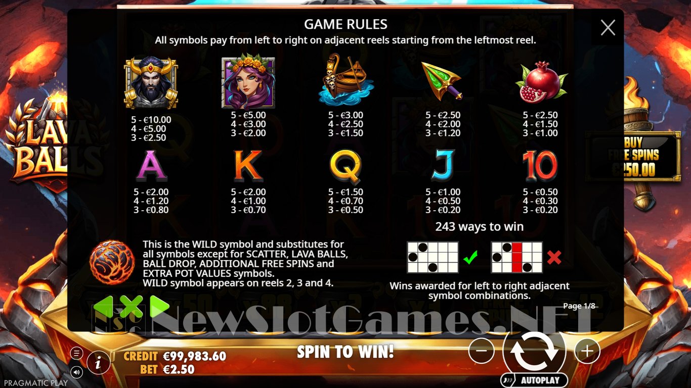 Lava Balls Slot Slot Image in Demo - pic. 4