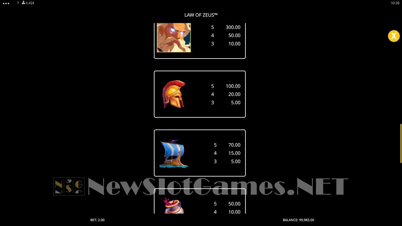 Law of Zeus Slot Slot Image in Demo - pic. 6