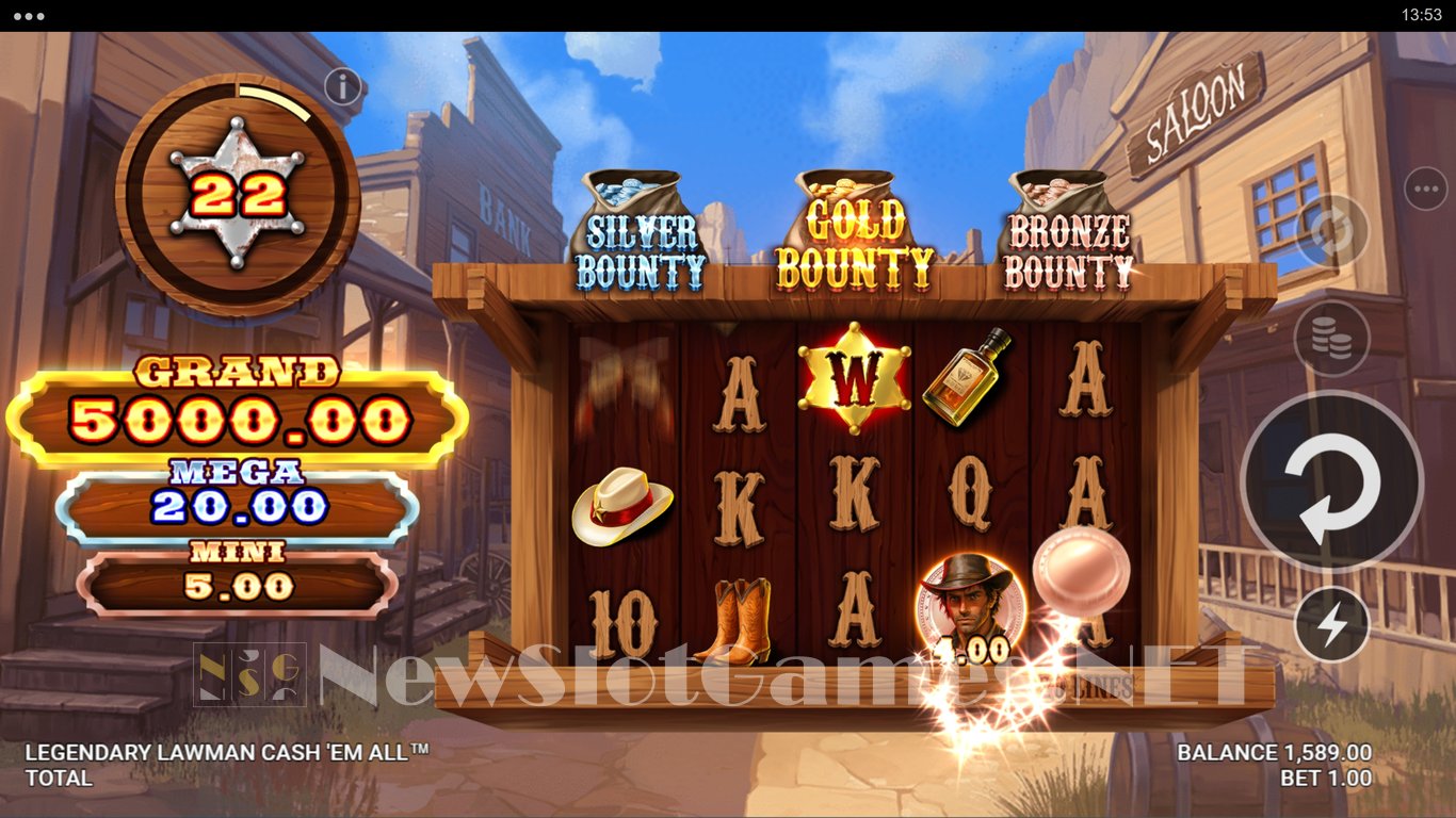 Legendary Lawman Cash Em All Slot Slot Image in Demo - pic. 2