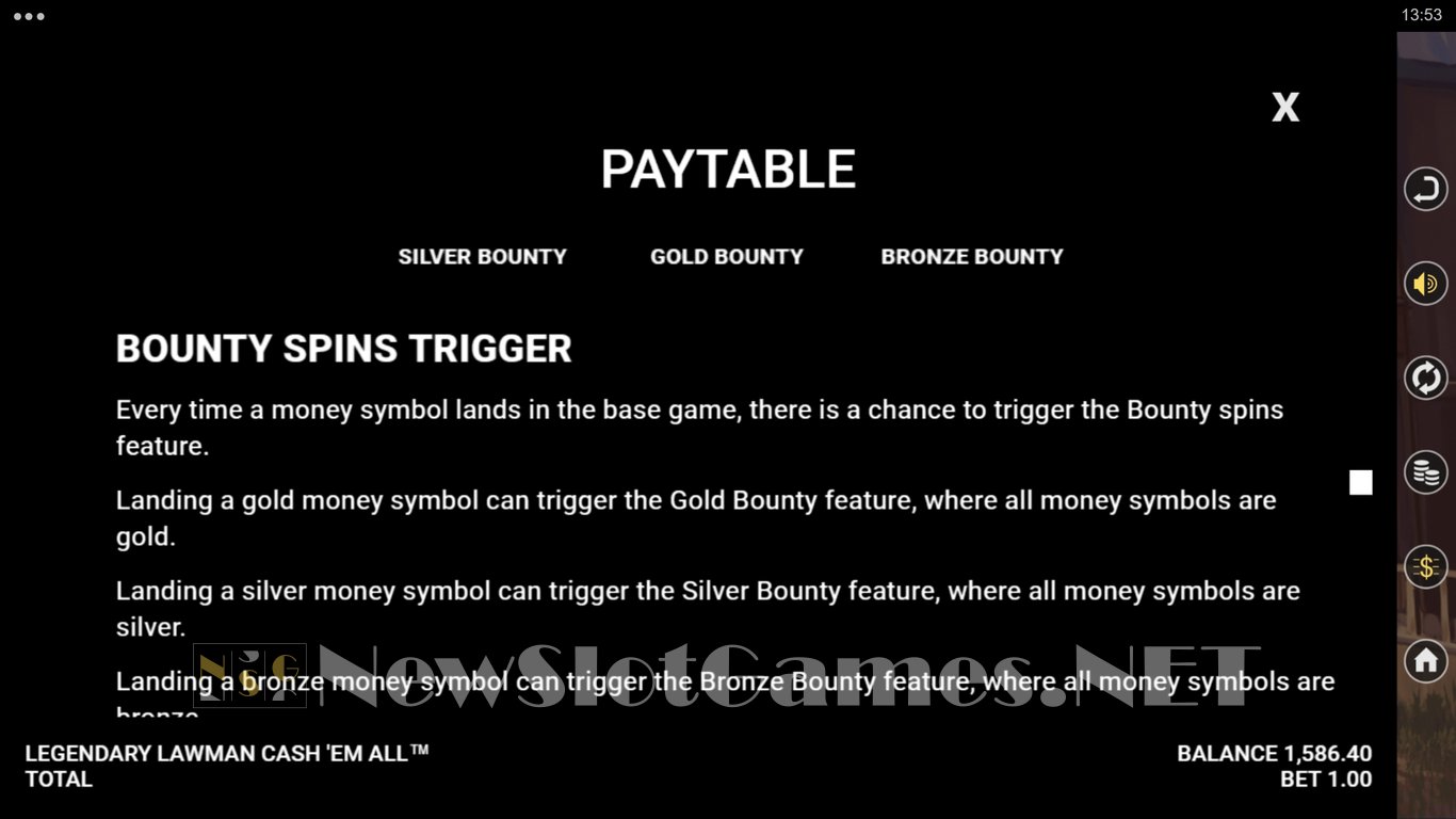 Legendary Lawman Cash Em All Slot Slot Image in Demo - pic. 6