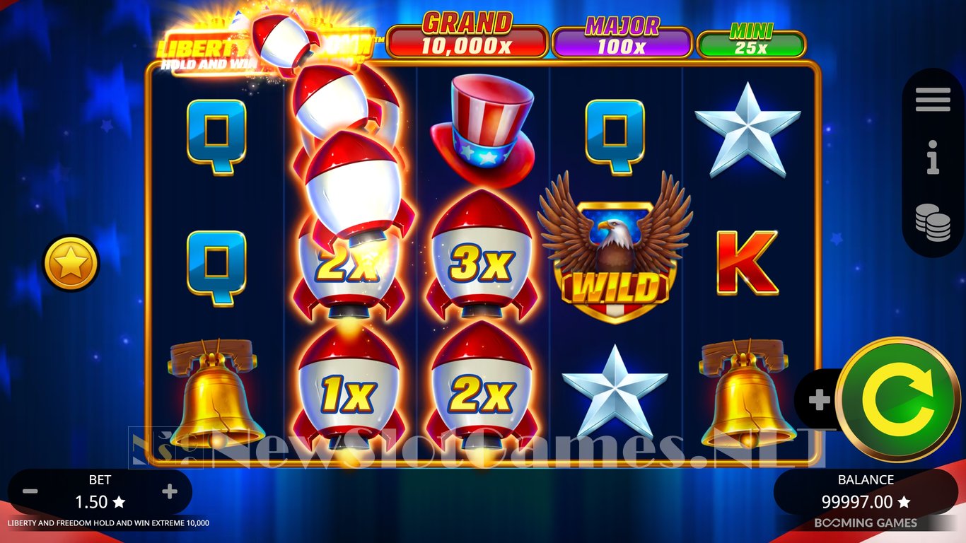 Liberty and Freedom Hold and Win Extreme 10,000 Slot Slot Image in Demo - pic. 3