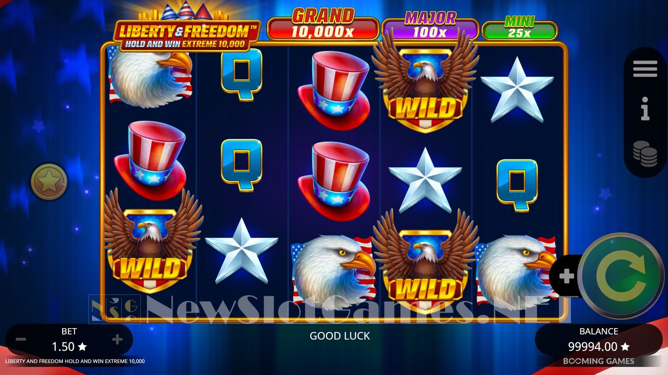 Liberty and Freedom Hold and Win Extreme 10,000 Slot Slot Image in Demo - pic. 4