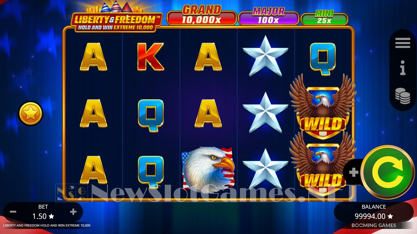 Liberty and Freedom Hold and Win Extreme 10,000 Slot Slot Image in Demo - pic. 5