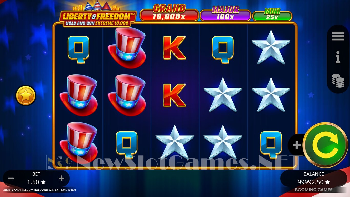 Liberty and Freedom Hold and Win Extreme 10,000 Slot Slot Image in Demo - pic. 6