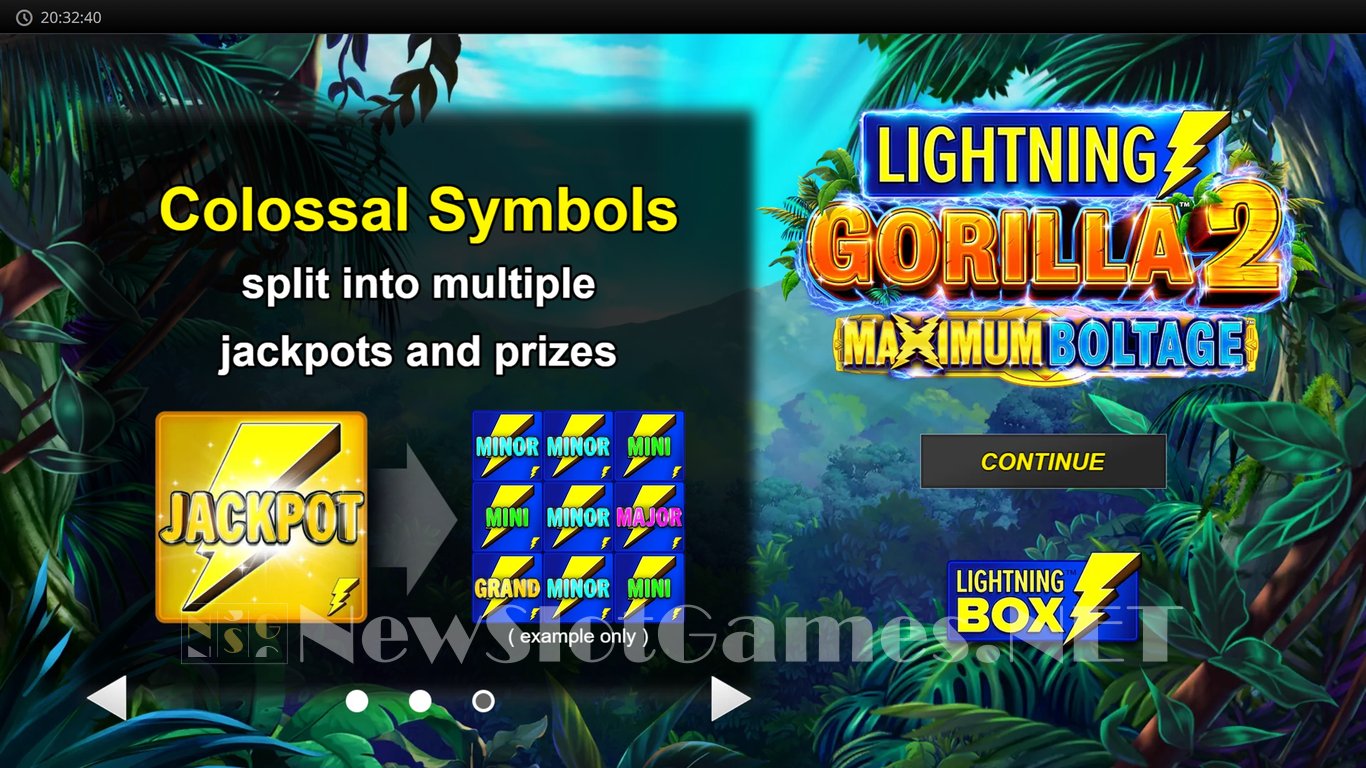 Lightning Gorilla 2 Maximum Boltage Slot Demo Image