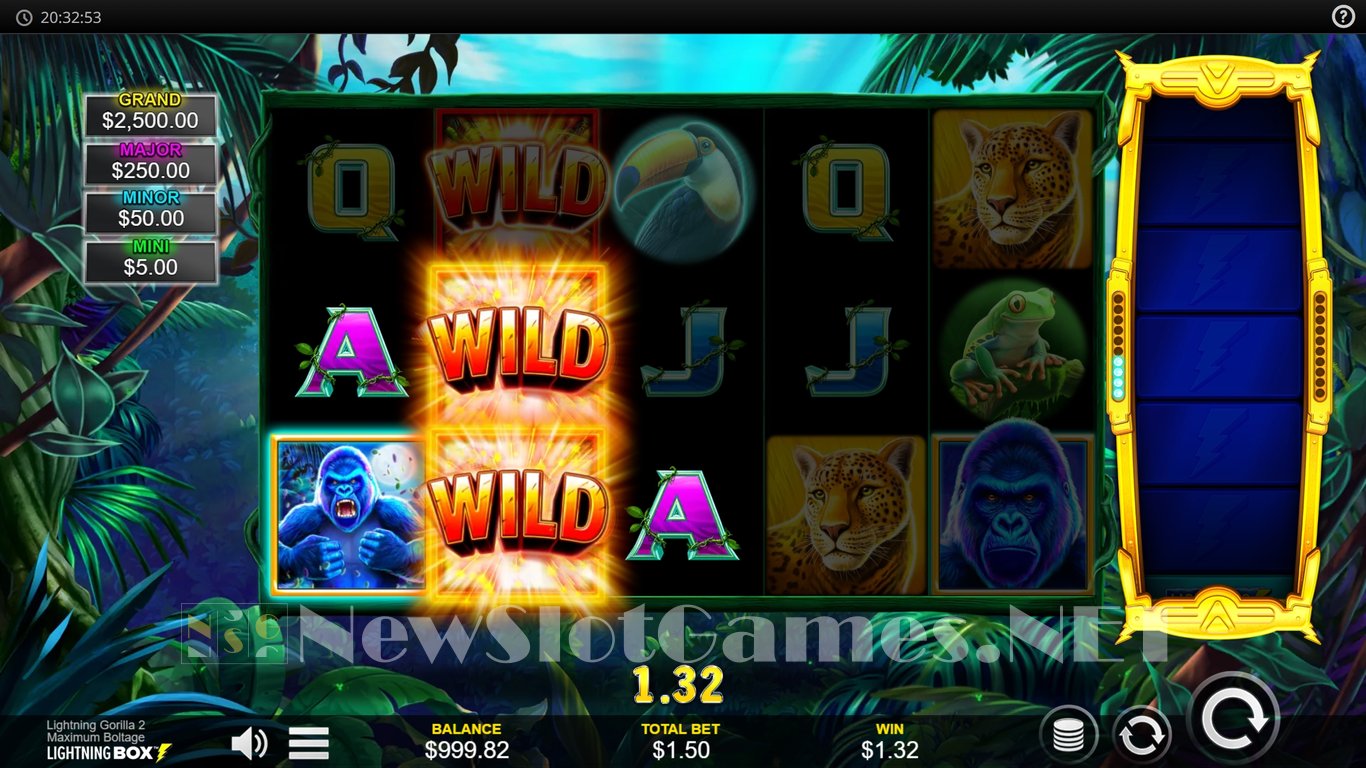 Lightning Gorilla 2 Maximum Boltage Slot Slot Image in Demo - pic. 2