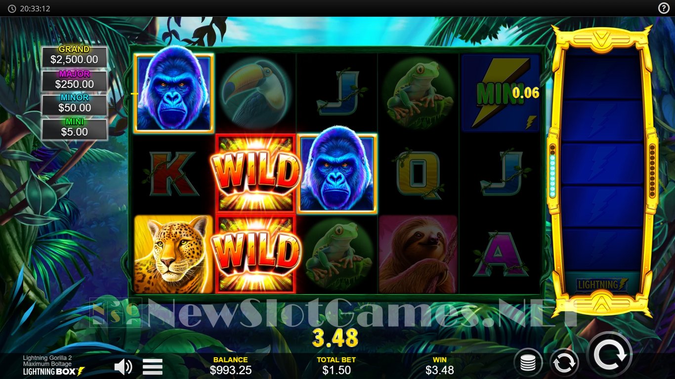 Lightning Gorilla 2 Maximum Boltage Slot Slot Image in Demo - pic. 7