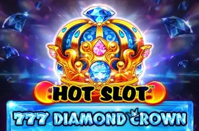 Logo gry slotowej Hot Slot 777 Diamond Crown