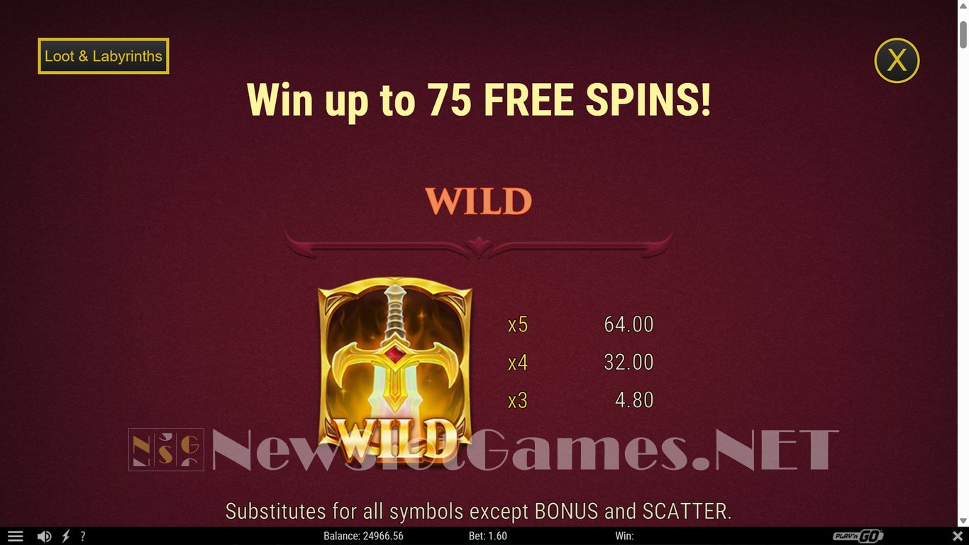 Loot & Labyrinths Slot Slot Image in Demo - pic. 7