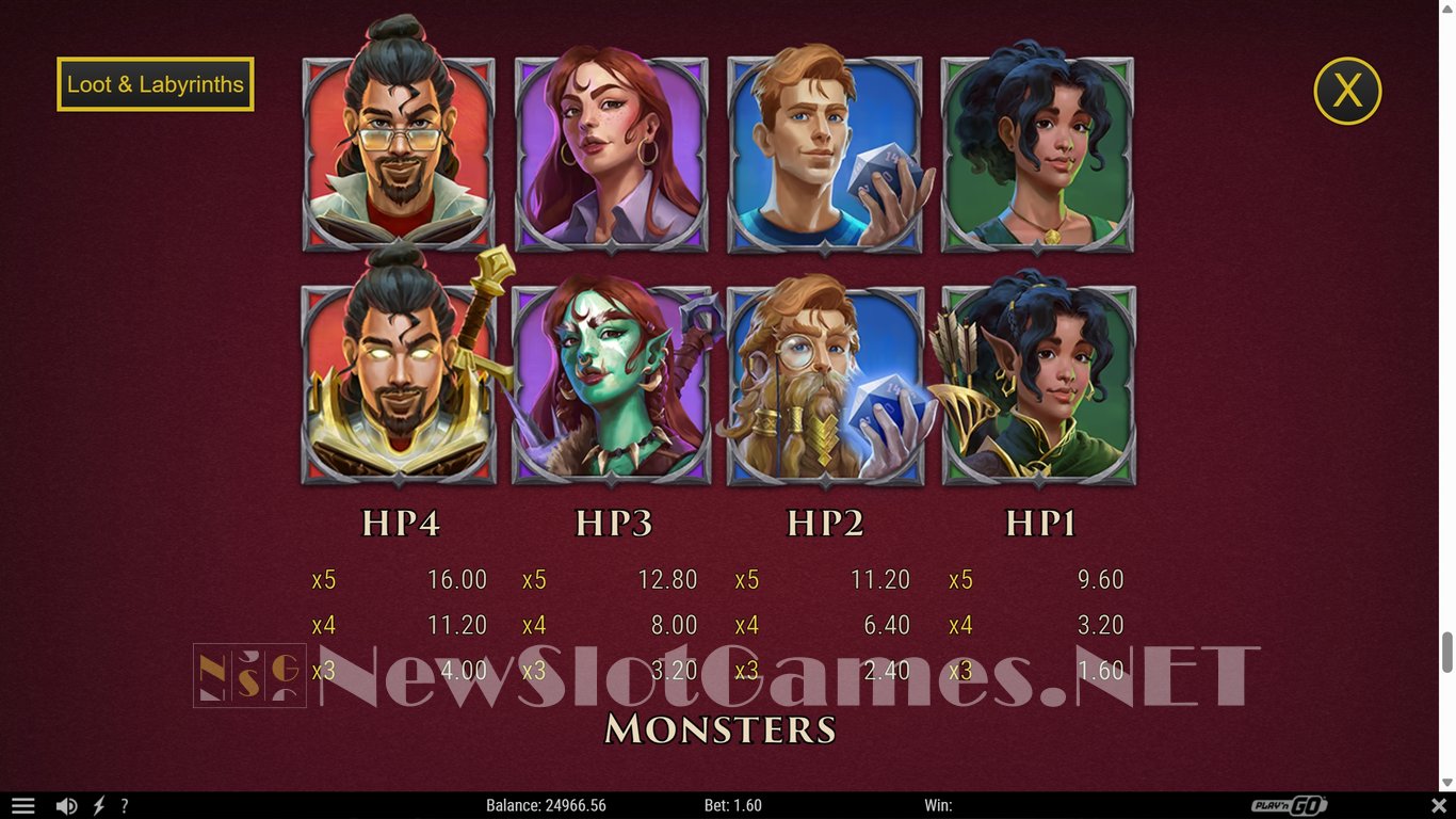 Loot & Labyrinths Slot Slot Image in Demo - pic. 9