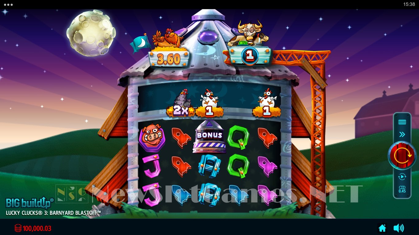 Lucky Clucks 3 Barnyard Blastoff Slot Slot Image in Demo - pic. 2