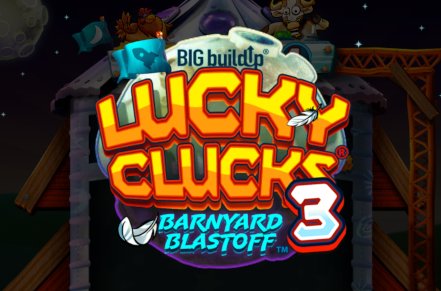 Lucky Clucks 3 Barnyard Blastoff Slot Logo