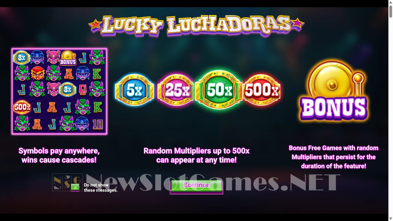 Lucky Luchadoras Slot Demo Image