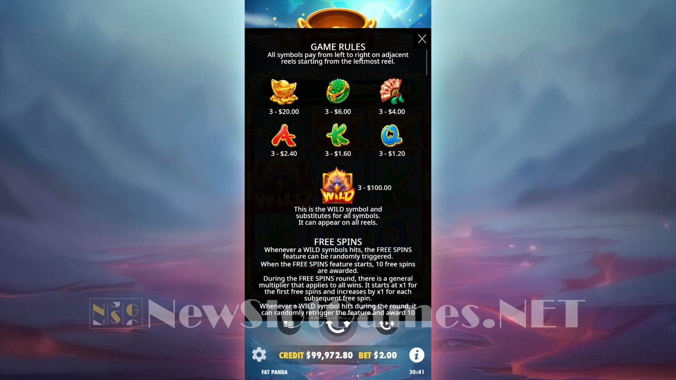 Lucky Phoenix Slot Slot Image in Demo - pic. 5