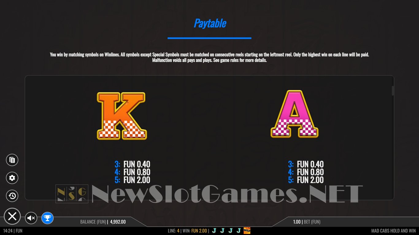 Mad Cabs Hold & Win Slot Slot Image in Demo - pic. 6