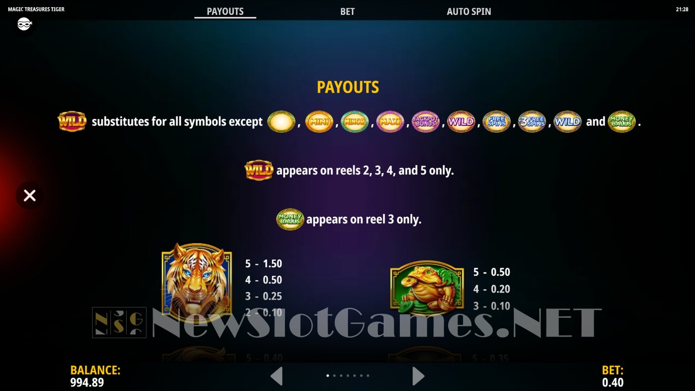 Magic Treasures Tiger Slot Slot Image in Demo - pic. 6