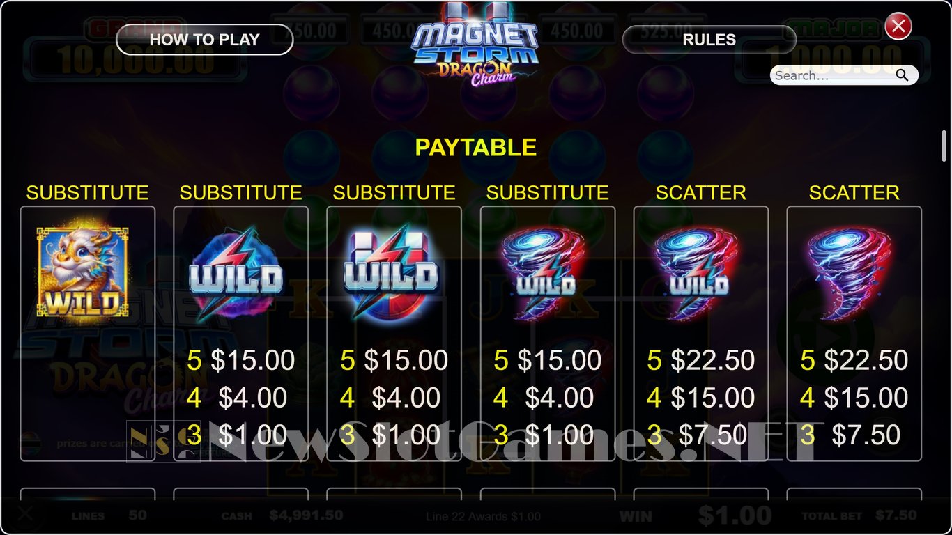 Magnet Storm Dragon Charm Slot Slot Image in Demo - pic. 5