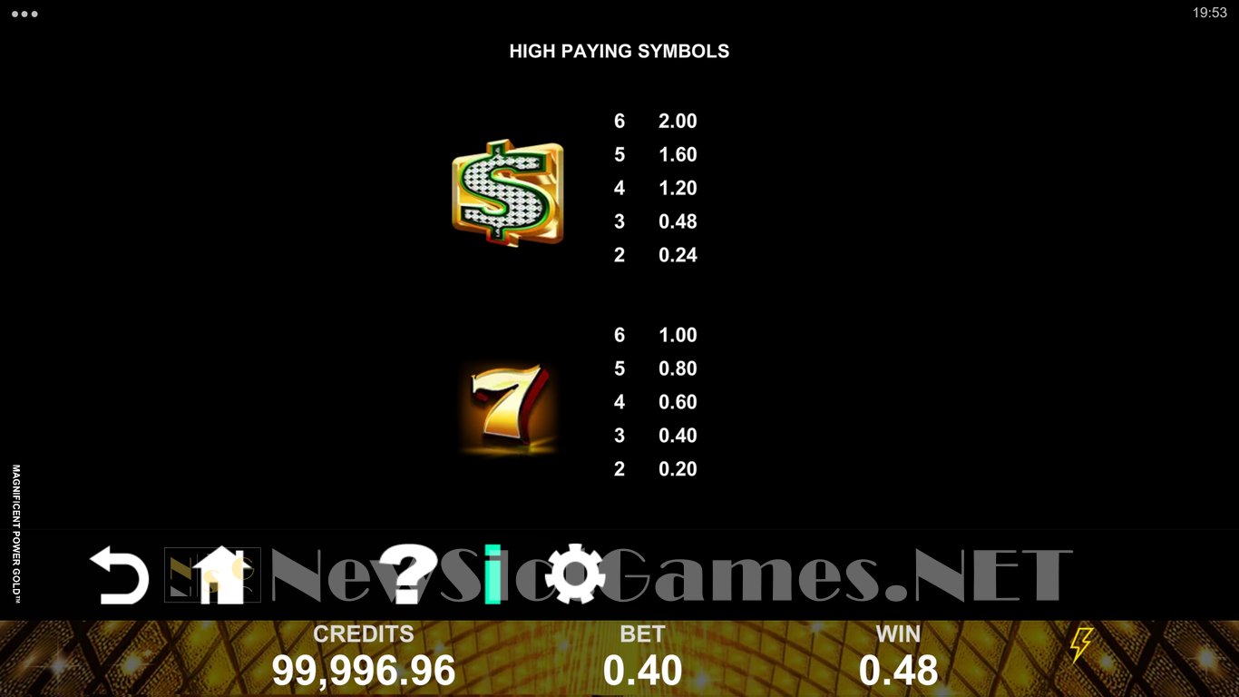 Magnificent Power Gold Slot Slot Image in Demo - pic. 8
