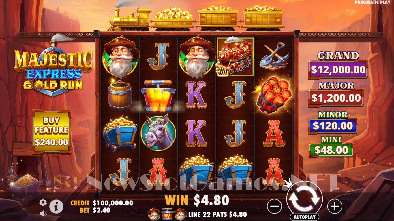 Majestic Express Gold Run Slot Demo Image