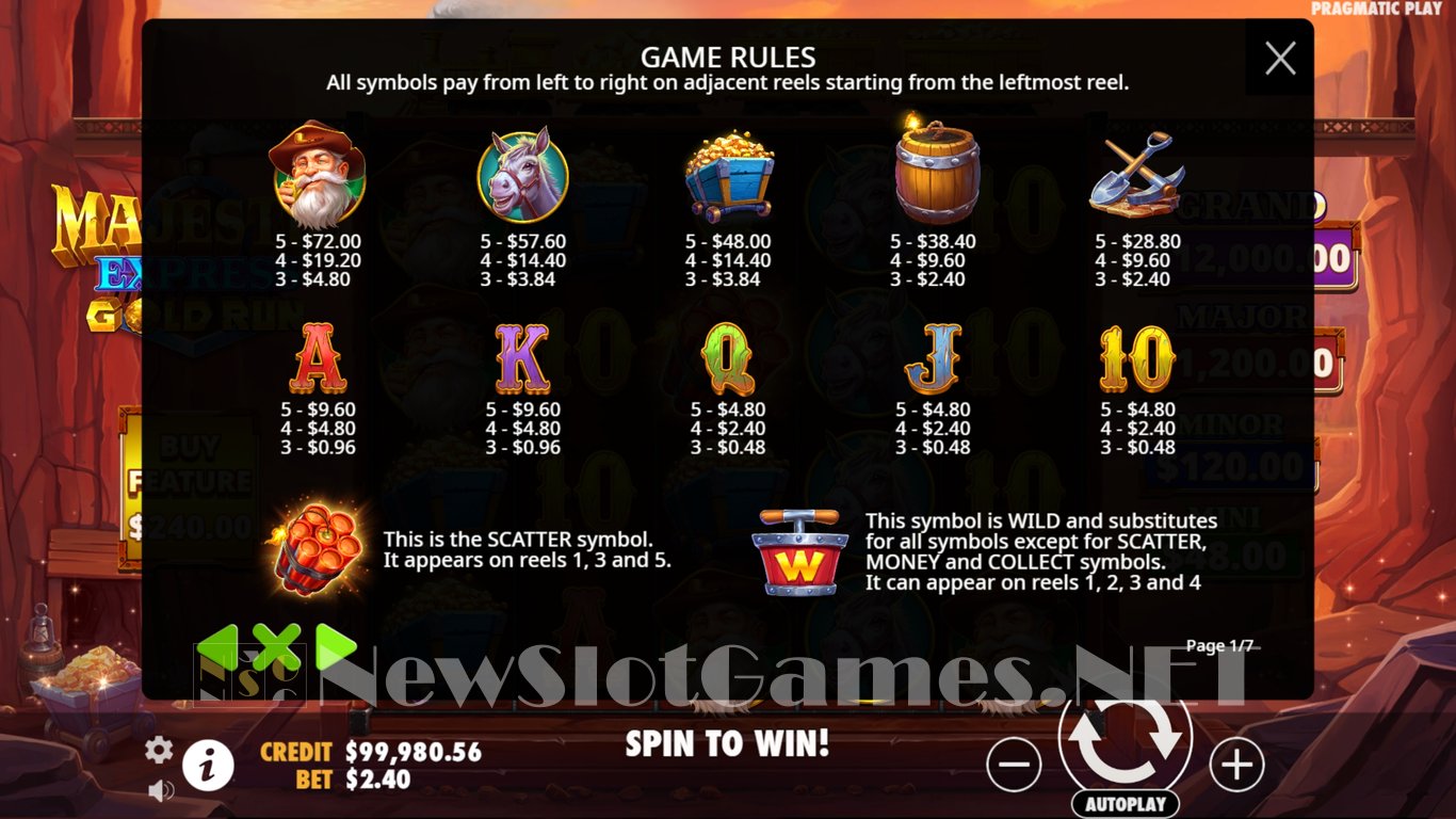 Majestic Express Gold Run Slot Slot Image in Demo - pic. 7