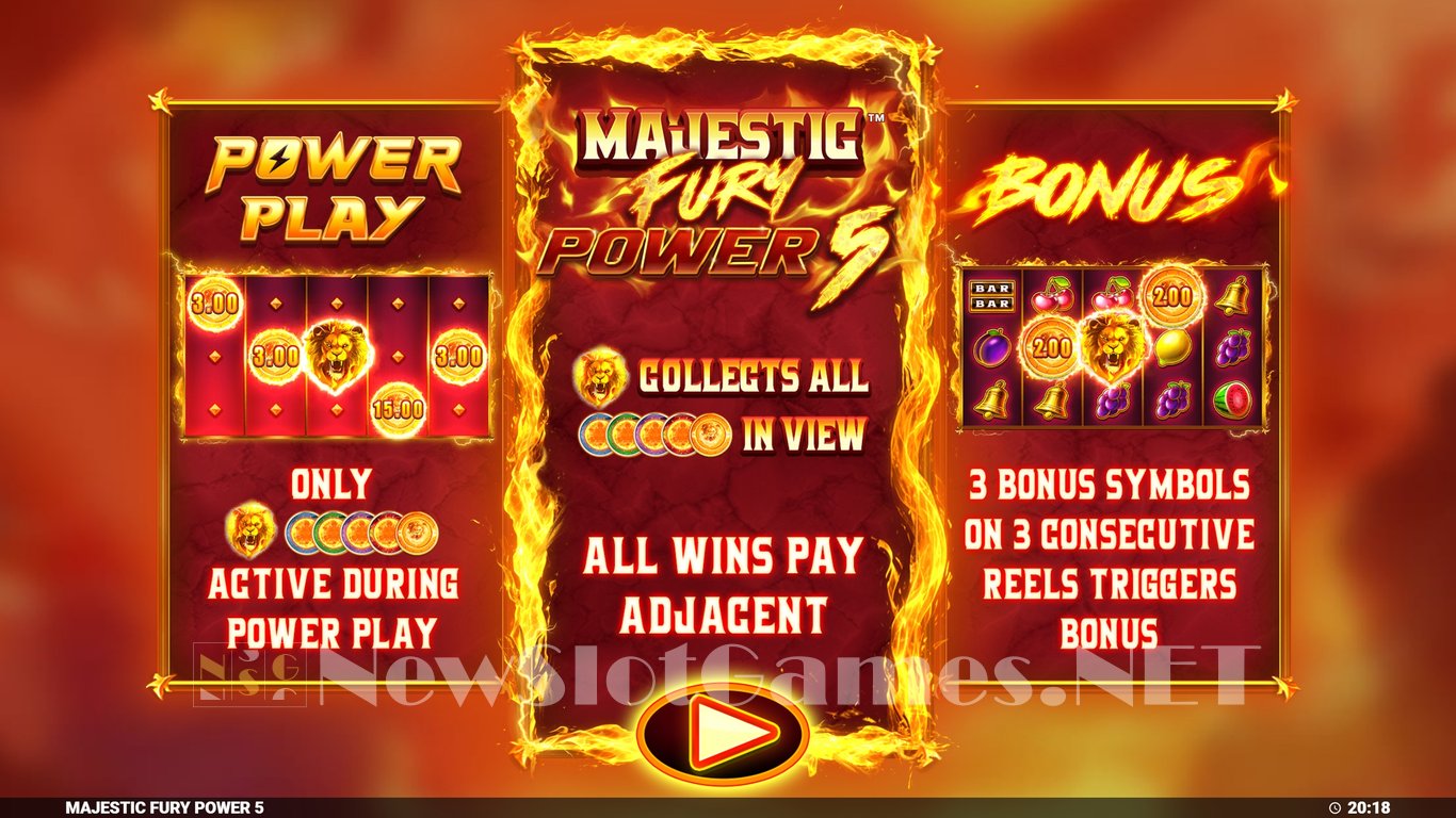 Majestic Fury Power 5 Slot Demo Image