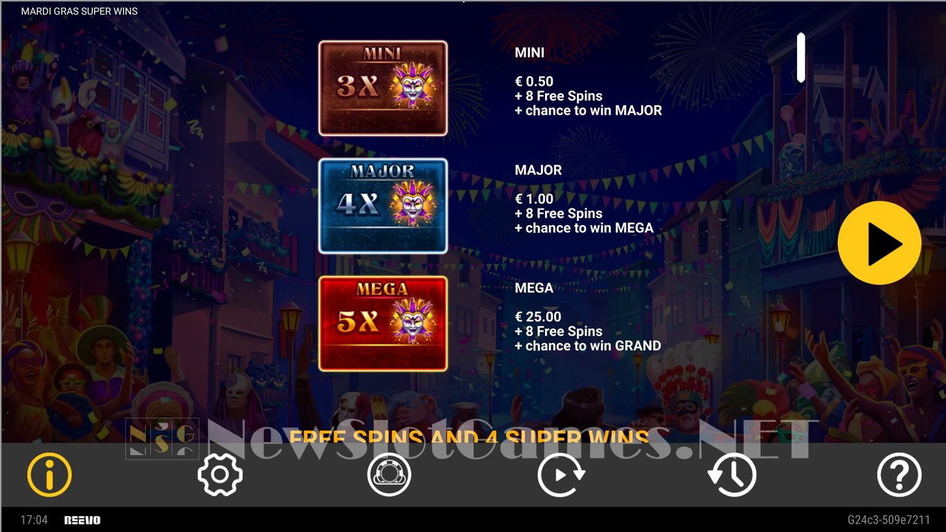 Mardi Gras Super Wins Slot Slot Image in Demo - pic. 11
