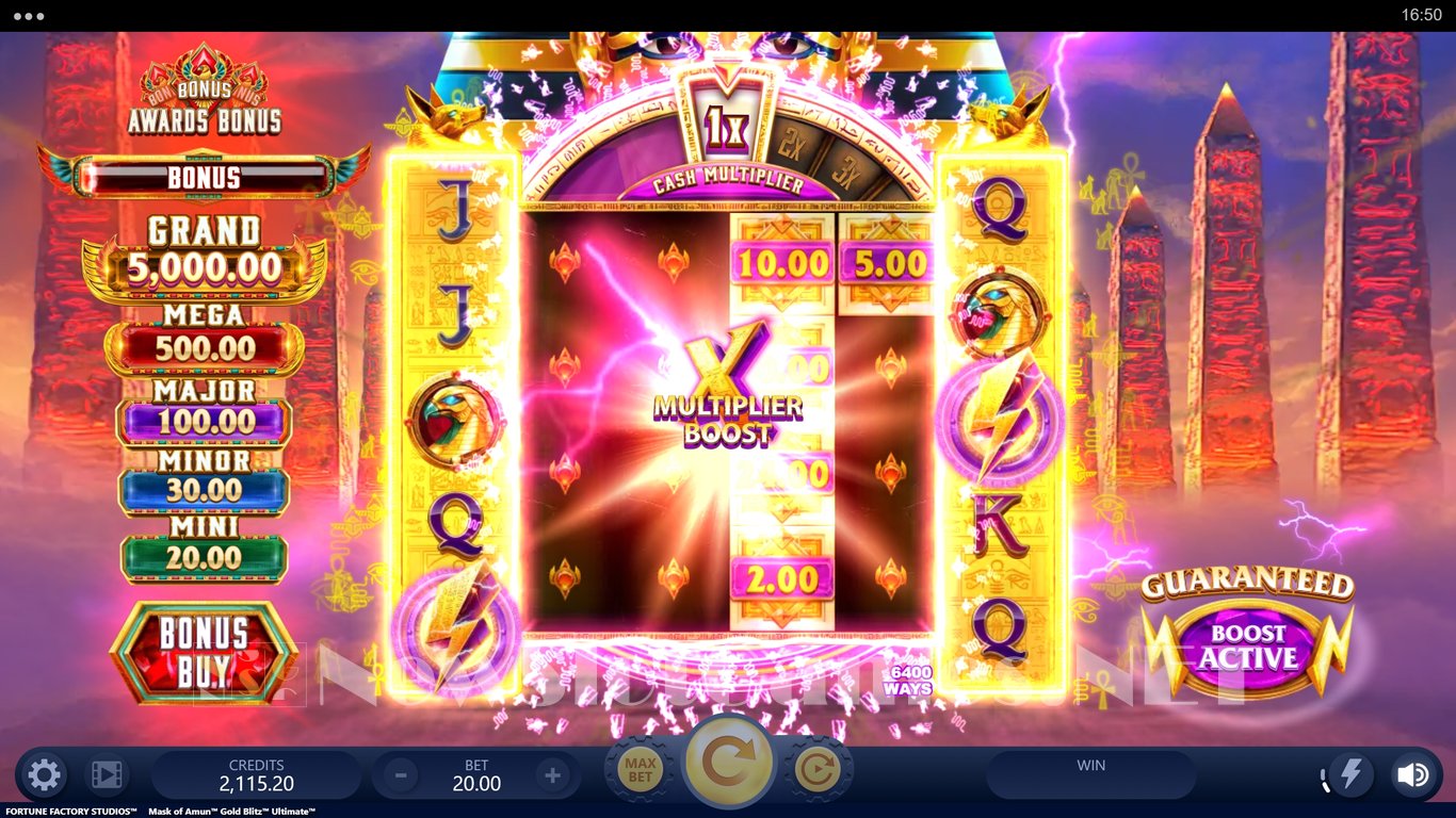 Mask Of Amun Gold Blitz Ultimate Slot Slot Image in Demo - pic. 10