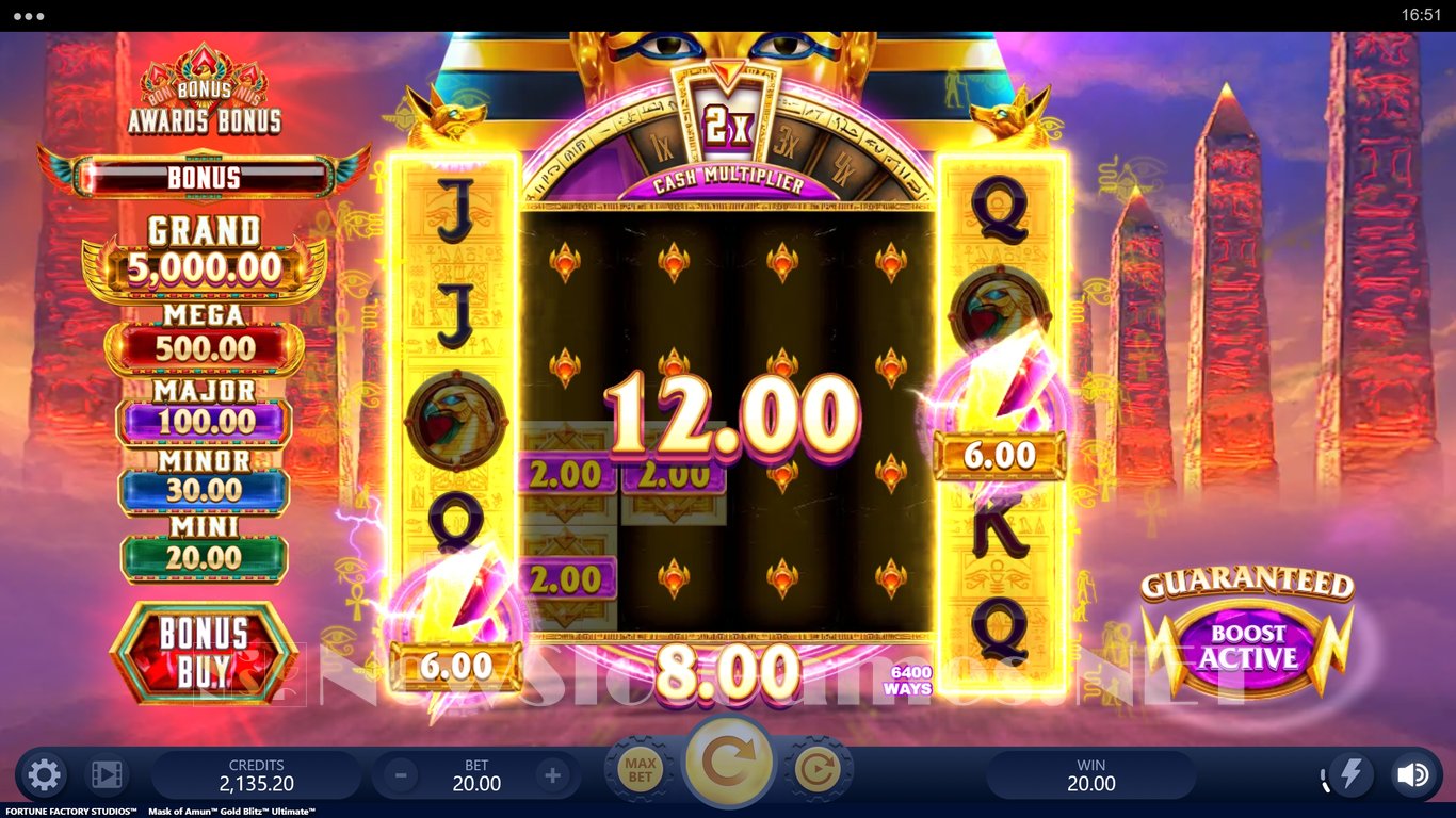 Mask Of Amun Gold Blitz Ultimate Slot Slot Image in Demo - pic. 11